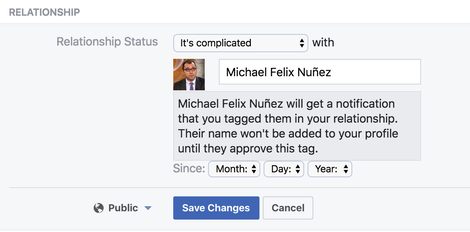 Illustration for article titled You Can Be in a Relationship With Any of Your Friends on Facebook Without Their Permission
